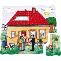 Kat Kat İnşaat Puzzle, Katlı Puzzle, Puzzle, Eğitici Oyuncaklar, Anaokulu Malzemeleri, Okul Öncesi Eğitim Araçları, Eğitim Araçları