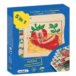 Kat Kat Çilek Puzzle, Katlı Puzzle, Puzzle, Eğitici Oyuncaklar, Anaokulu Malzemeleri, Okul Öncesi Eğitim Araçları, Eğitim Araçları