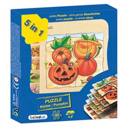 Kat Kat Balkabağı Puzzle, Katlı Puzzle, Puzzle, Eğitici Oyuncaklar, Anaokulu Malzemeleri, Okul Öncesi Eğitim Araçları, Eğitim Araçları