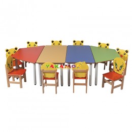 Sandalyeli Masa Grubu,Masa Grubu, Masa, Anaokulu Malzemeleri,Okul Öncesi Eğitim Araçları,Eğitim Araçları