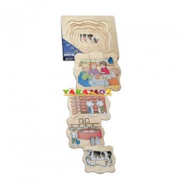 Kat Kat Peynir Puzzle, Katlı Puzzle, Puzzle, Eğitici Oyuncaklar, Anaokulu Malzemeleri, Okul Öncesi Eğitim Araçları, Eğitim Araçları
